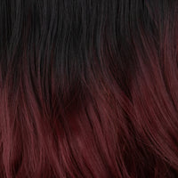 Black to Wine Red Ombre